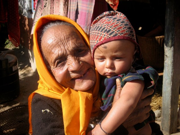 Tuli Aamaa with baby Pascal in 2005.